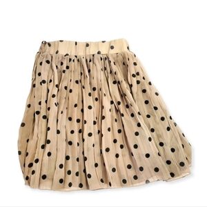 Costa Blanca Y2K Twee Polka Dot Pleated Mini Skirt
